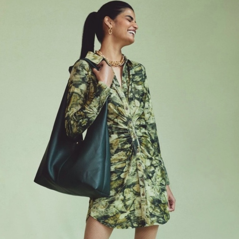 Anthropologie Pilcro Camo Corduroy Dress.